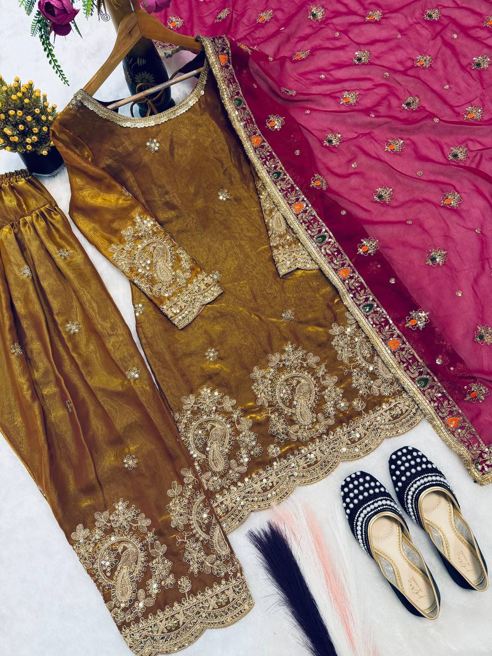 Neo-Classic Sage Couture Salwar Suit